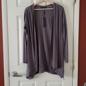 TAHARI LINEN CARDIGAN